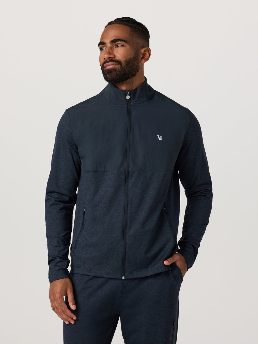 Vuori Sunday Element Track Jacket, Black- Men’s Large